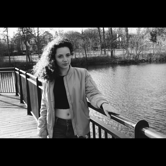 NUDE FOREVER 21 BOMBER JACKET | SIZE MEDIUM - Picture 7 of 7